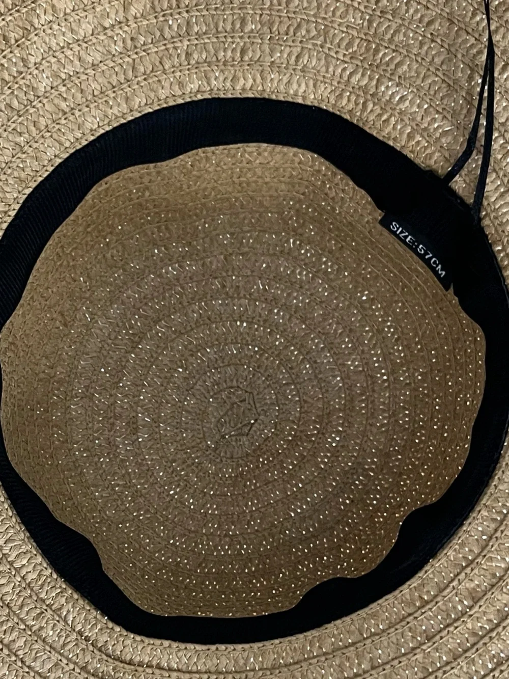 Oversized Straw Floppy Sun Hat in Tan
